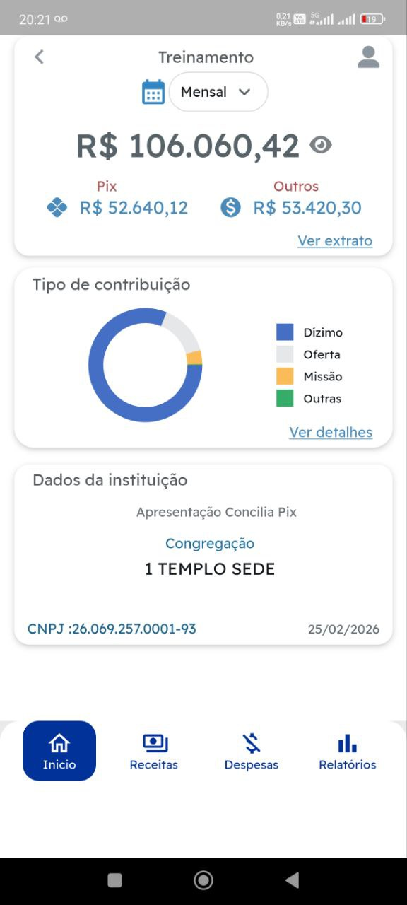 Dashboard Organiza PIx